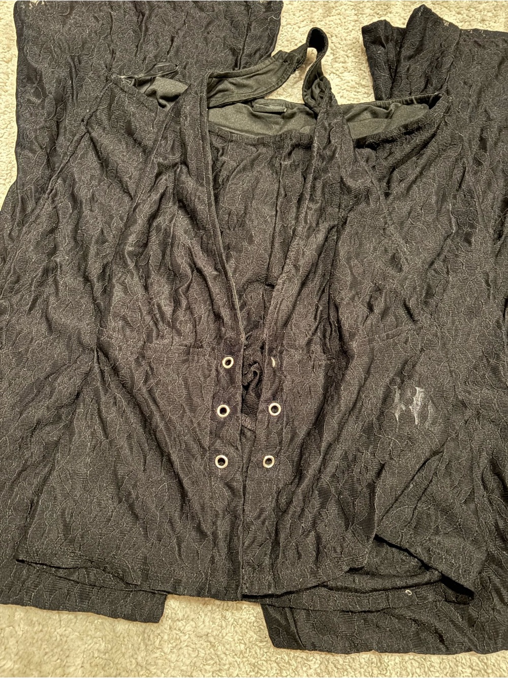 Blanc lace pants and top - Picture 5 of 8